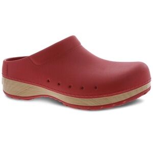 Dansko Kane Mule Lightweight Backless Red Size 6 (36) EUC Gardening